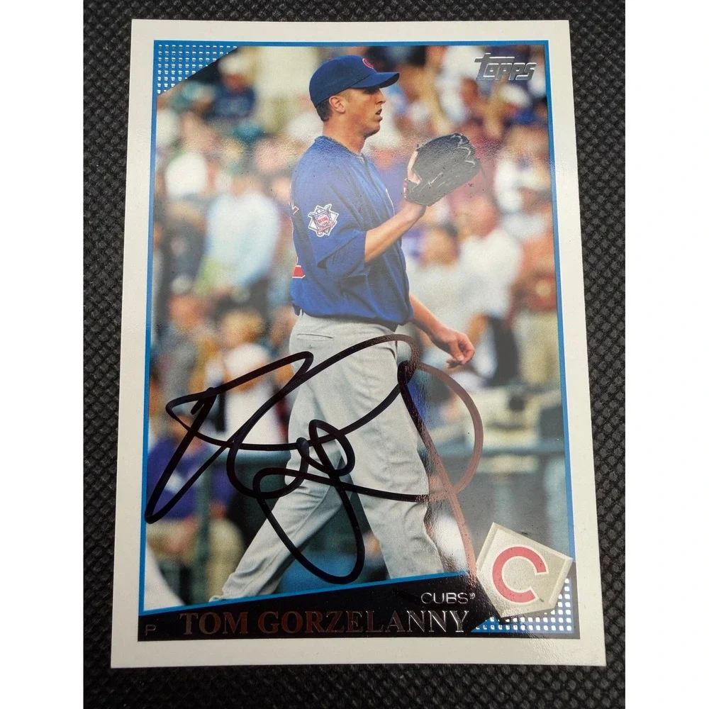 Tom Gorzelanny Chicago Cubs‎ 2009 Topps UH35 Hand Signed Autograph Baseball Card